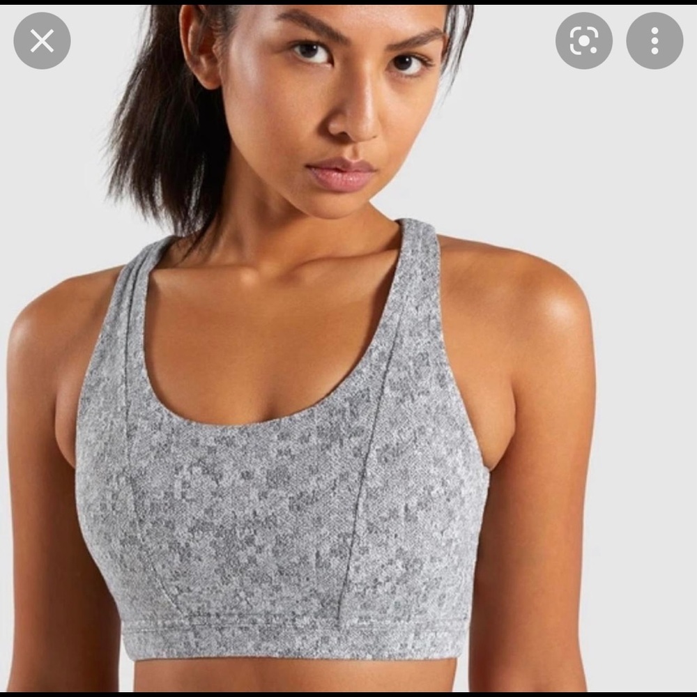 Gymshark gray marl sports bra SIZE SMALL
